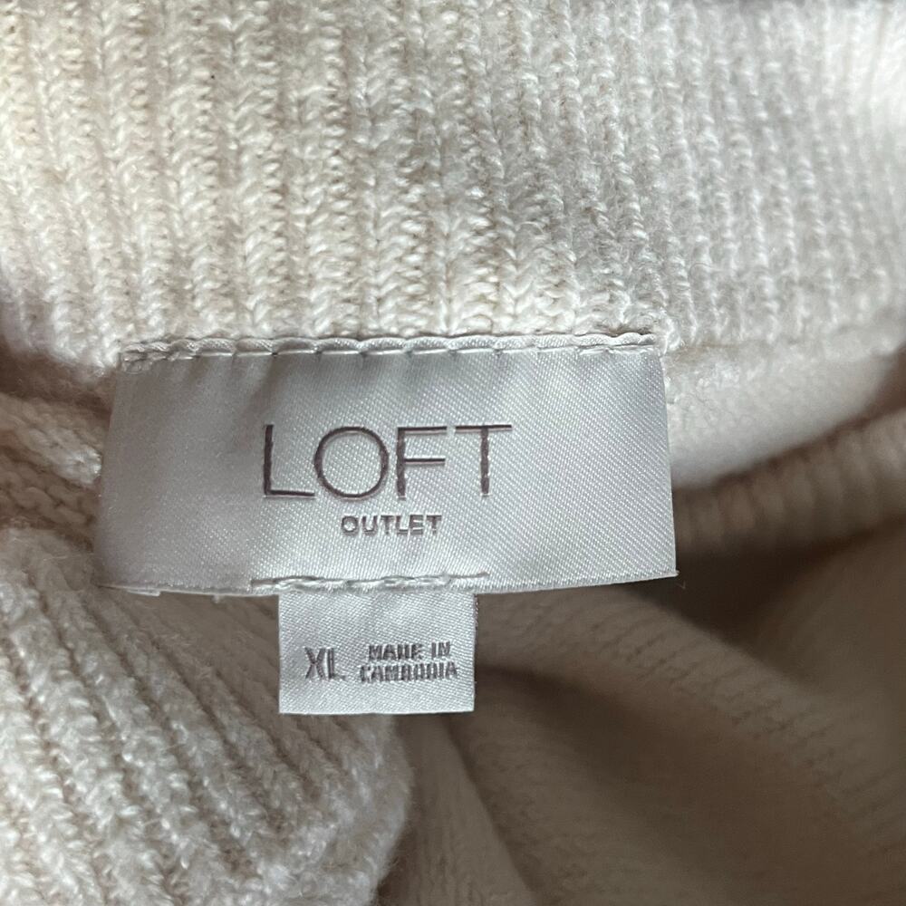 Loft Outlet  Fair Isle Sweater Nordic Cabincore Winter Knit Pullover Sz XL - Picture 7 of 8